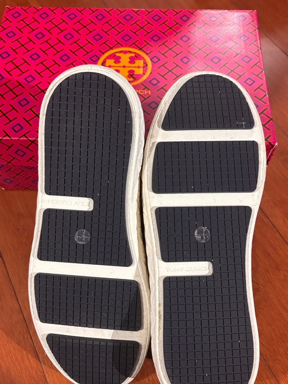 the Tory Burch T Monogram Ladybug slip-on sneakers, new